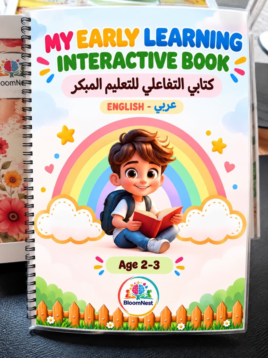 كتابي التفاعلي للتعلّم المبكر – من عمر سنتين إلى 3 سنوات